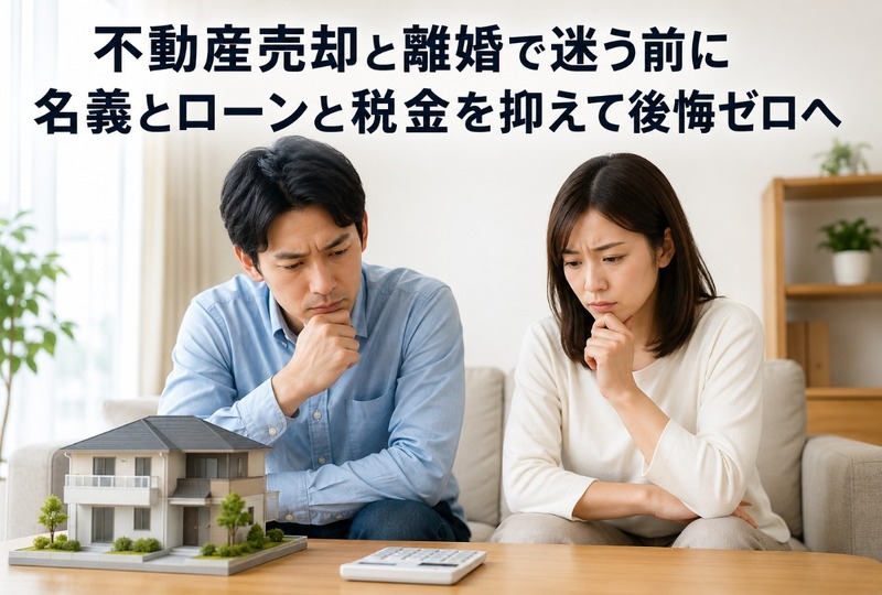 画像716：不動産売却と離婚で迷う前に名義とローンと税金を抑えて後悔ゼロへ