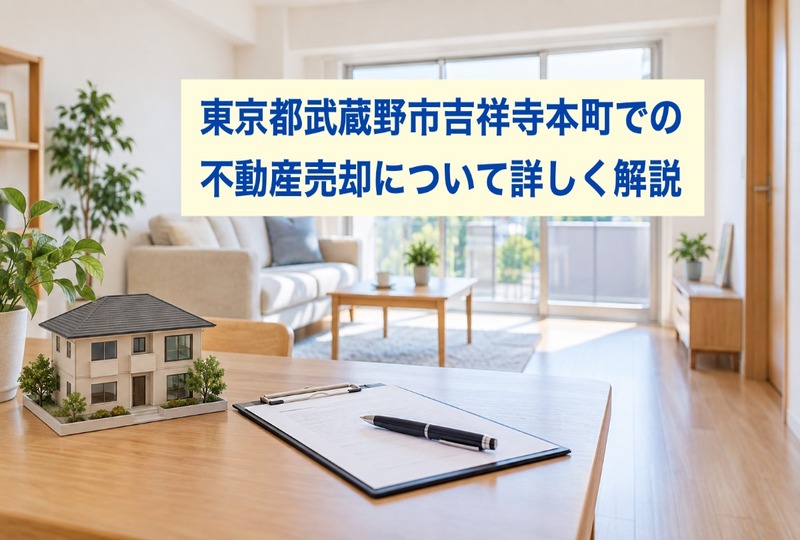 画像816：東京都武蔵野市吉祥寺本町での不動産売却について詳しく解説
