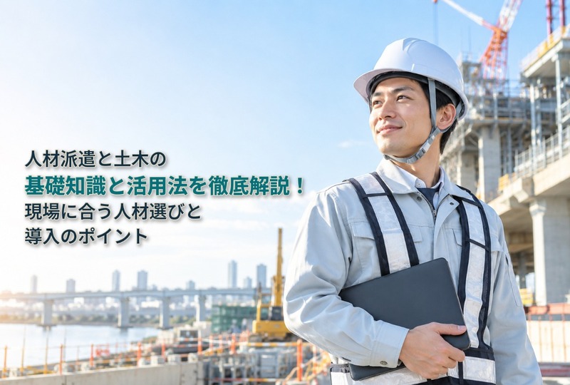 画像864：人材派遣と土木の基礎知識と活用法を徹底解説！現場に合う人材選びと導入のポイント